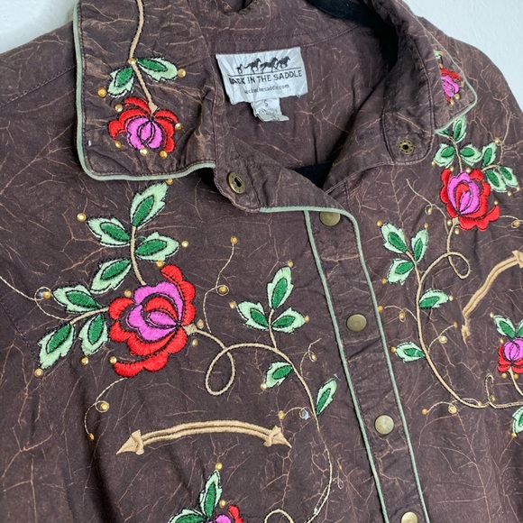 Back in the Saddle 🐴 Western 🌹 Shirt - Picture 2 of 7